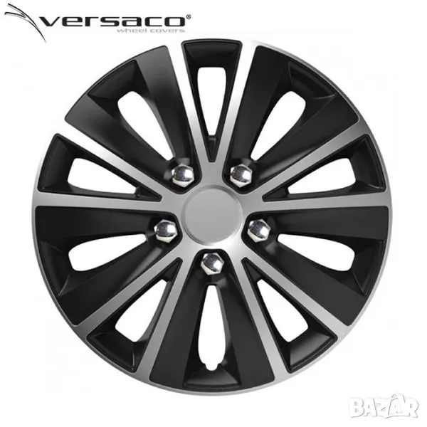 Тасове за джанти Versaco Rapid NC Silver / Black, снимка 1