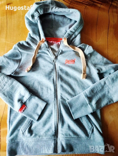 Оригинален Superdry Дамски суичър худи горнище качулка цип М, снимка 1