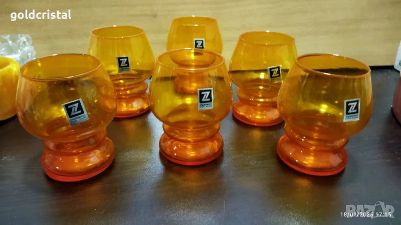 Ретро стъклени чаши , снимка 1