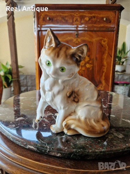 Уникат - Страхотна антикварна колекционерска немска порцеланова фигура Sitzendorf , снимка 1