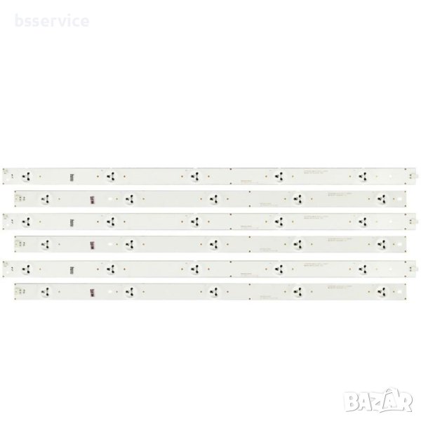 LED КОМПЛЕКТ ЗА КИТАЙСКИ МОДЕЛ 50" SVJ500A38-REV00-5LED L/R ( ПО 5 ДИОДА НА ЛЕНТА 10 ЛЕНТИ ), снимка 1