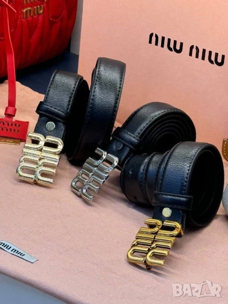 колани от естествена кожа в кутия miu miu , снимка 1