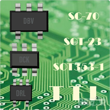 SN74LVC1G17DCKR ; 74LVC1G32GW ; SN74LVC1T45DBVR , DRLR , DCUR ; SN74LVC1G66DCKR ; SN74LVC1G86DCKR, снимка 1