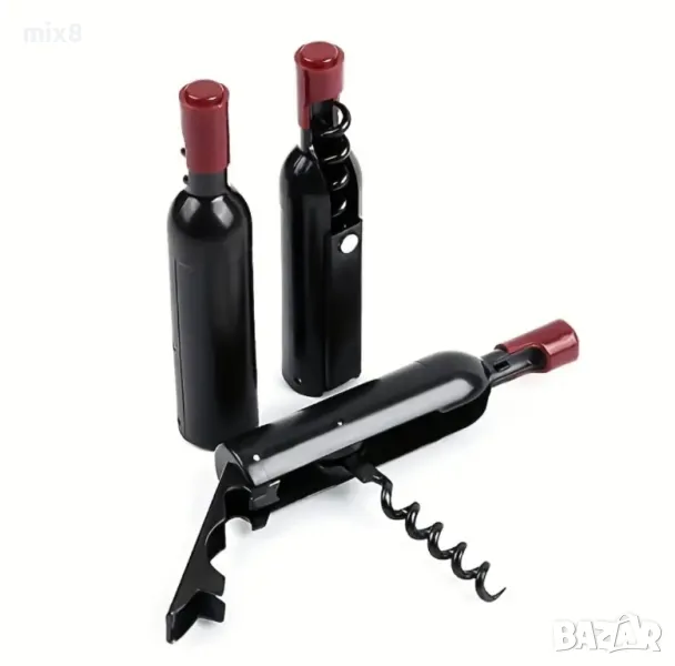 Тирбушон и отварачка във формата на бутилка с магнит, снимка 1