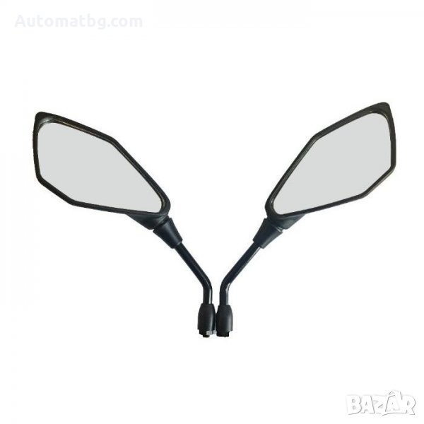 Комплект огледала за мотор Automat, Универсални, 1911, Черни, снимка 1