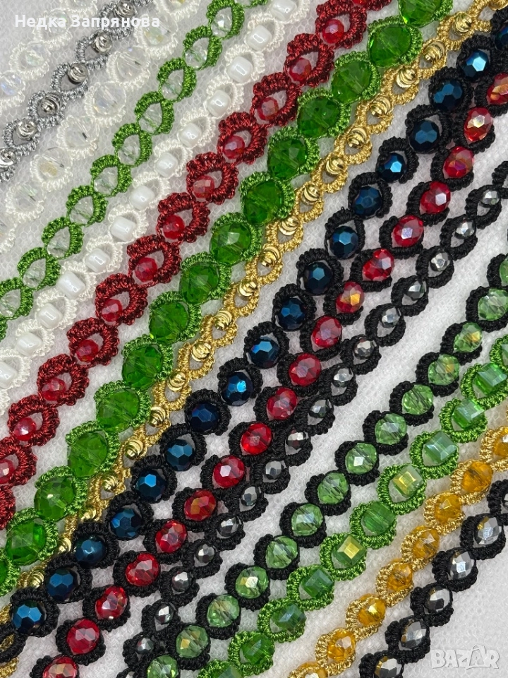 Гривна Стил Ръчно изработена Естествени камъни или стъклени Изработка по поръчка , снимка 1