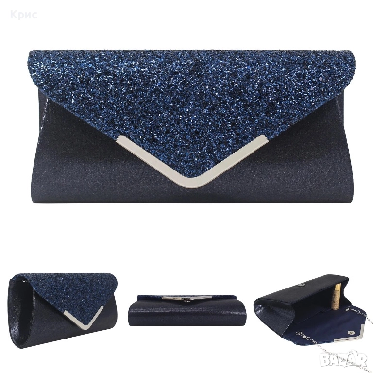 Стилни, елегантни вечерни дамски чанти клъч по 20 лв, снимка 1