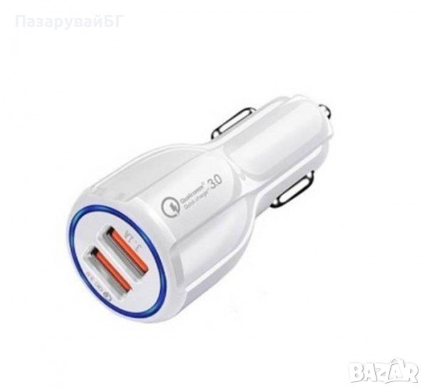 Автомобилно зарядно , бързо зареждане, Quick Charge , 2xUSB, 5V, 3,1A, снимка 1