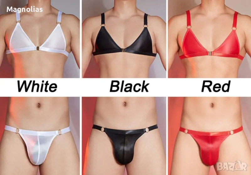 Мъжки комплект бельо Sissy Sheer Bralette   Топ  Бельо, снимка 1