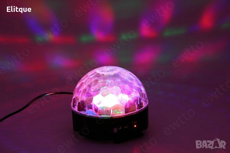 Диско LED лампа с дистанционно управление и USB флашка 💡🎶, снимка 1