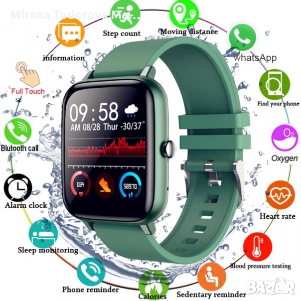 Спортен смарт часовник Smart Watch P8 Sport, снимка 1
