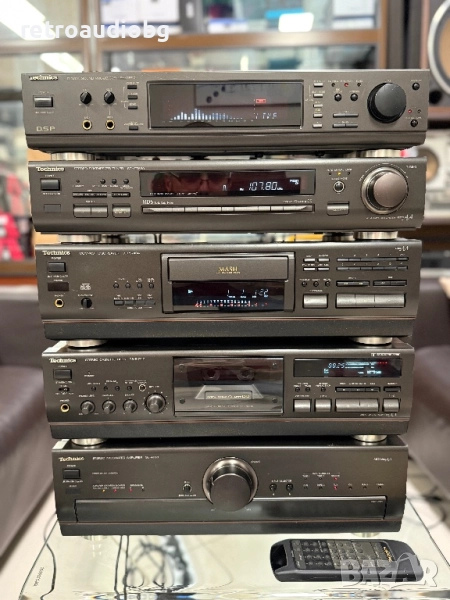 🔊Топ аудио система сет TECHNICS Class AA - усилвател, дек, сд, тунер и еквалайзер🔊, снимка 1