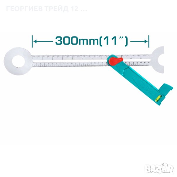 Ъгломер за отвори в керамика TOTAL, 300 мм - TL TAHS3011, снимка 1