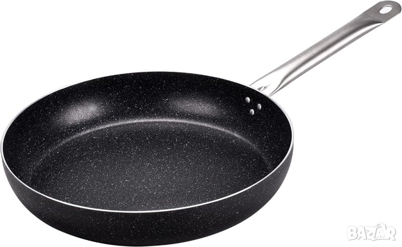 Тиган Moneta Etnea Pro 36 см. дръжка от неръждаема стомана, черен, снимка 1
