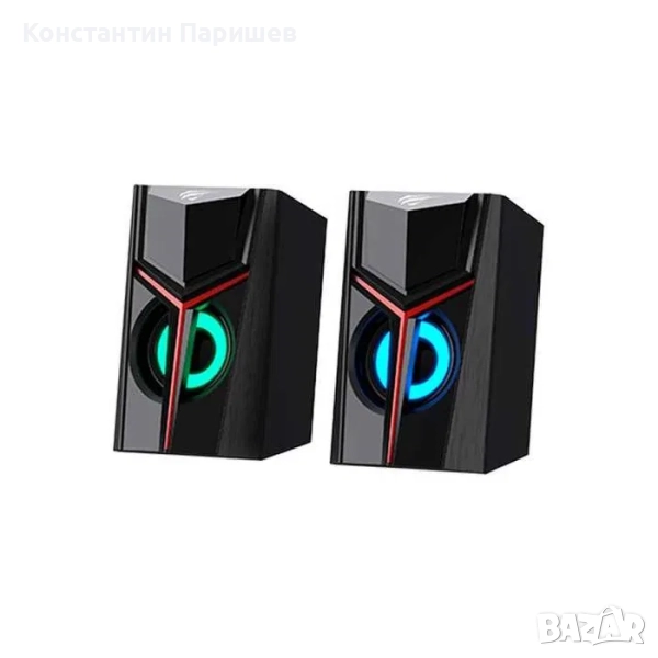 Тонколони за компютър Havit SK206, 2.0 RGB, снимка 1