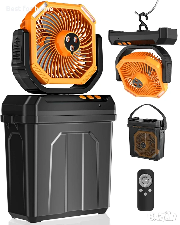 FrSara 20000mAh Соларна външна батерия – Удароустойчива, Водоустойчива (IP66) с вградено LED фенерче, снимка 1