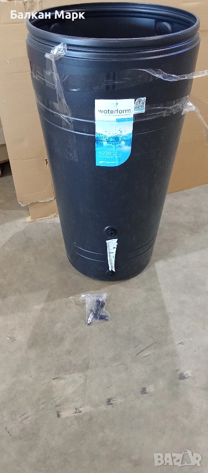Бидон за дъждовна вода – 230 литра, счупен капак , снимка 1