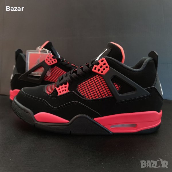 Nike Air Jordan 4 Retro Red Thunder Нови Оригинални Кецове Обувки Маратонки Размер 42 Номер , снимка 1