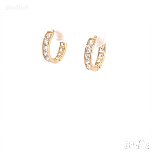 Златни обеци 1,59гр. 14кр. проба:585 модел:17683-4, снимка 1