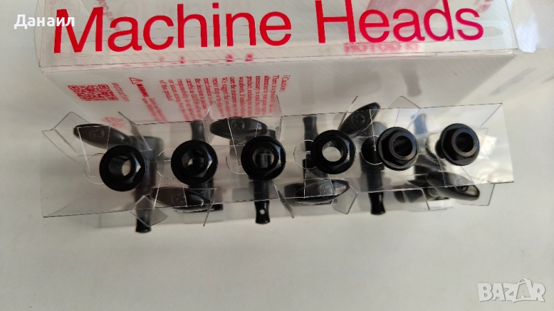 Тунери за китара, 3 леви + 3 десни, черни - като нови, снимка 1