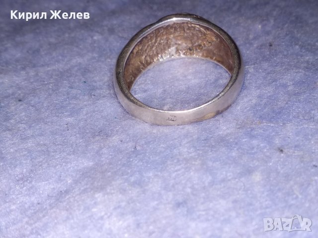 СКЪПОЦЕНЕН РЕТРО СРЕБЪРЕН ПРЪСТЕН ВИСОКА ПРОБА СРЕБРО ИНКРУСТИРАН сЮВЕЛИРНО ФАСЕТИРАНИ ЦИРКОНИ 34828, снимка 7 - Антикварни и старинни предмети - 40488082