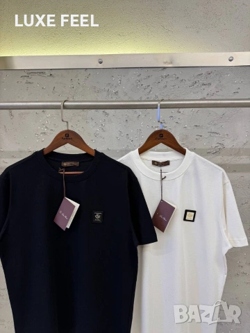 LORO PIANA 🔹Мъжка Черна Тениска , снимка 4 - Тениски - 53699413
