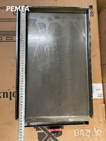 Професионална Газова скара стоманена плоча гладка 30х60 см с газова защита+CE, снимка 4 - Обзавеждане за заведение - 34818616