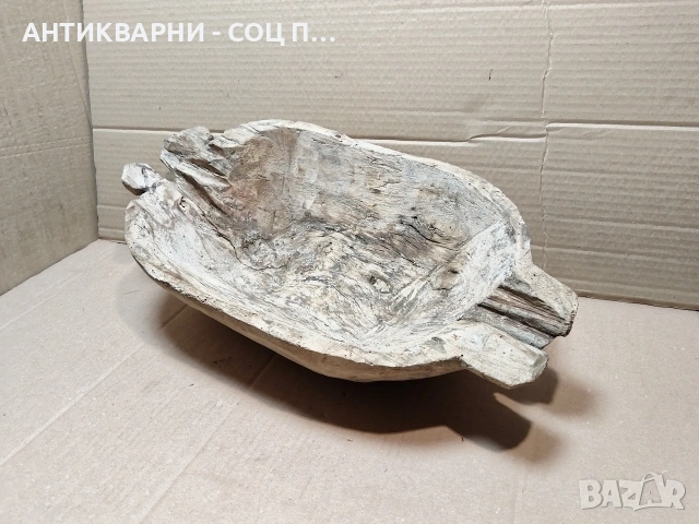 Старинна Ръчно Изработена Дървена Купа За Брашно. / 18' Век. / НОМЕР 1601.