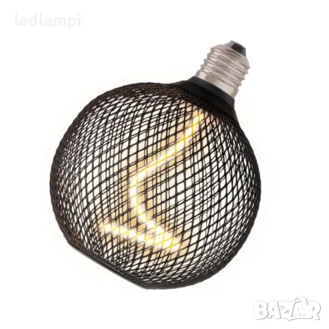 LED лампа 3.5W DECOR SPIR GL125 Black E27 1800K Ledvance - Димиране