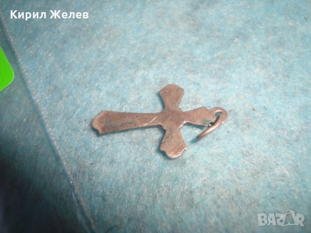 СТАРО ОРНАМЕНТИРАНО СРЕБЪРНО или ПОСРЕБРЕНО КРЪСТЧЕ МАЙСТОРСКА ИЗРАБОТКА 25661, снимка 7 - Антикварни и старинни предмети - 35804452