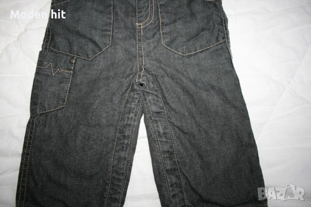 Kitchoun дънков гащеризон с памучна подплата, размер 9-12 м., снимка 8 - Бебешки гащеризони - 50871581