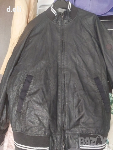 Две кожени якетаCalvin Klein Original Size L/ ARMANI Original 100% Кожа Мъжко яке, снимка 2 - Якета - 52226034