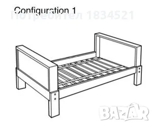 Легло IKEA VIKARE 3 в 1, снимка 6 - Мебели за детската стая - 55927339