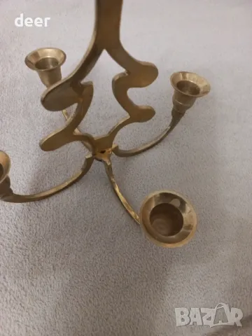 Месингов свещник, снимка 5 - Други - 48056788