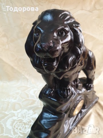 Старинен немски  каминен часовник, снимка 3 - Антикварни и старинни предмети - 41227873