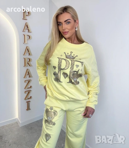 Дамски памучен комплект от две части PF Teddy Glam, 2цвята , снимка 9 - Комплекти - 53623502