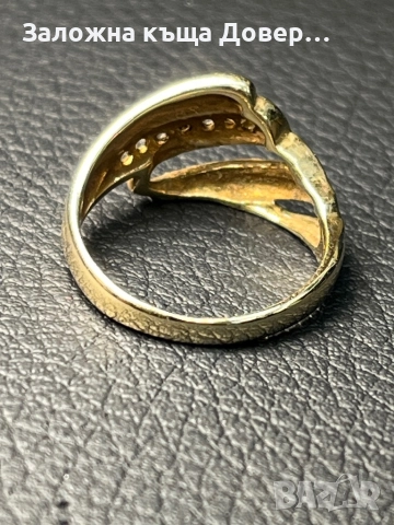Златен пръстен 14 K 585 Gold zlatni prasten, снимка 3 - Пръстени - 52123612