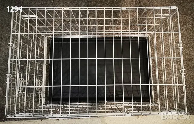 метална сгъваема клетка за куче 77x49x63см за транспорт и стационар, снимка 4 - За кучета - 48961385