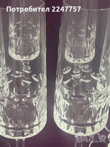 10 бр кристални чаши Diamonte Germany, снимка 6 - Спортни дрехи, екипи - 52464177