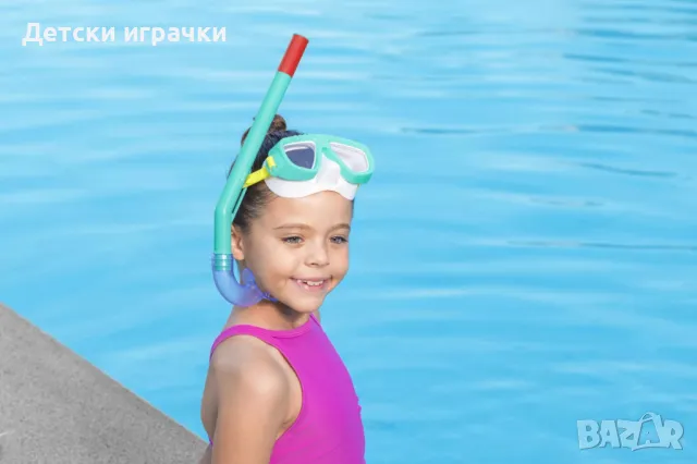 Детски комплект маска и шнорхел за плуване Aqua, Bestway, UV защита, снимка 2 - Други - 50061832