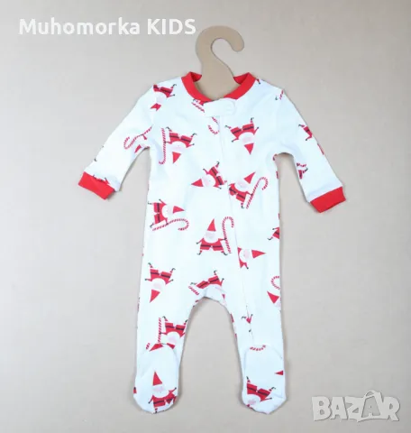 бебешка пижама / гащеризон Pottery barn Kids 50 0-3 56 62 3-6 68 6-9 74 9-12 80 12-18 86 18-24, снимка 3 - Бебешки гащеризони - 48141532