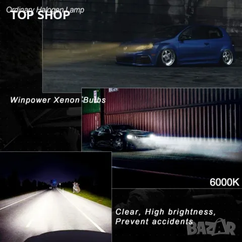 WinPower 35W D3S 6000K HID комплект Висококачествени  ксенонови крушки,3200 лумена,3000 часа, 2 бр., снимка 6 - Части - 49308725