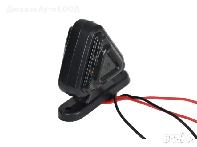 1бр. Триъгълно ОПУШЕНО ЛЕД  LED рогче с 18 диода, червено-жълто, 12-24V, снимка 3 - Аксесоари и консумативи - 50280036
