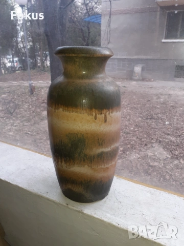 Страхотна голяма ваза немска керамика Scheurich Keramik, снимка 6 - Антикварни и старинни предмети - 53389699