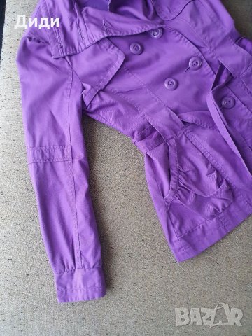 Шлифер в лилаво, снимка 2 - Шлифери - 34238774