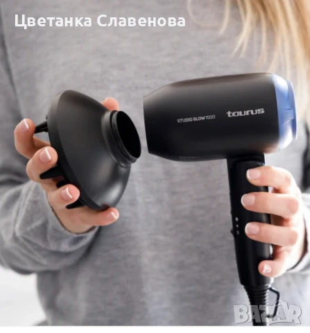 Сгъваем сешоар за пътуване с мощност 1400 W, снимка 4 - Сешоари - 51013600