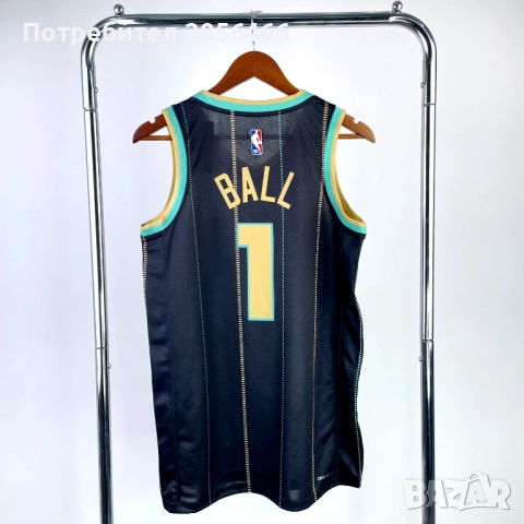 Мъжки потник Jordan Charlotte Hornets LaMelo Ball размер XXL, снимка 2 - Тениски - 52007420