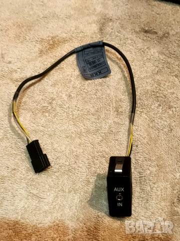 AUX Audio интерфейс вход с окабеляване за BMW E87 E90 X3 X5, снимка 2 - Части - 53405500