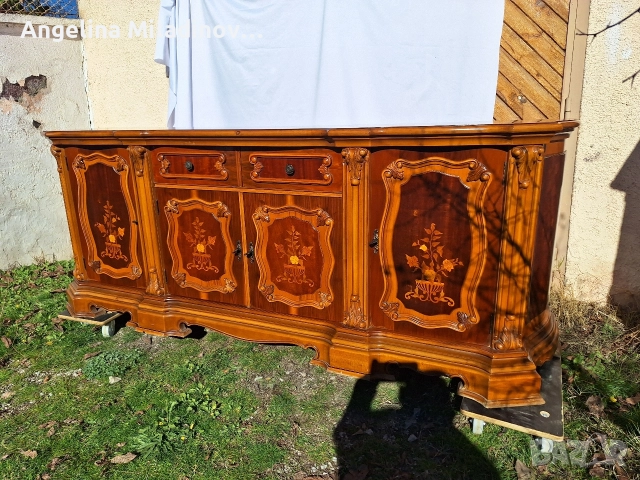 Италиански уникален комод с богата Интарзия , снимка 14 - Шкафове - 52712641