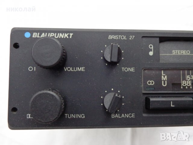 Ретро авто радио касетофон марка BLAUPUNKT модел BRISTOL 27 употребяван но изправн 1987 год., снимка 2 - Аксесоари и консумативи - 39338984